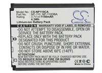 cameron sino 1150ma battery for casio exilim zoom ex z2000srexilim zoom ex z2000vtexilim ex z2000 np 110np 110dbanp 110l