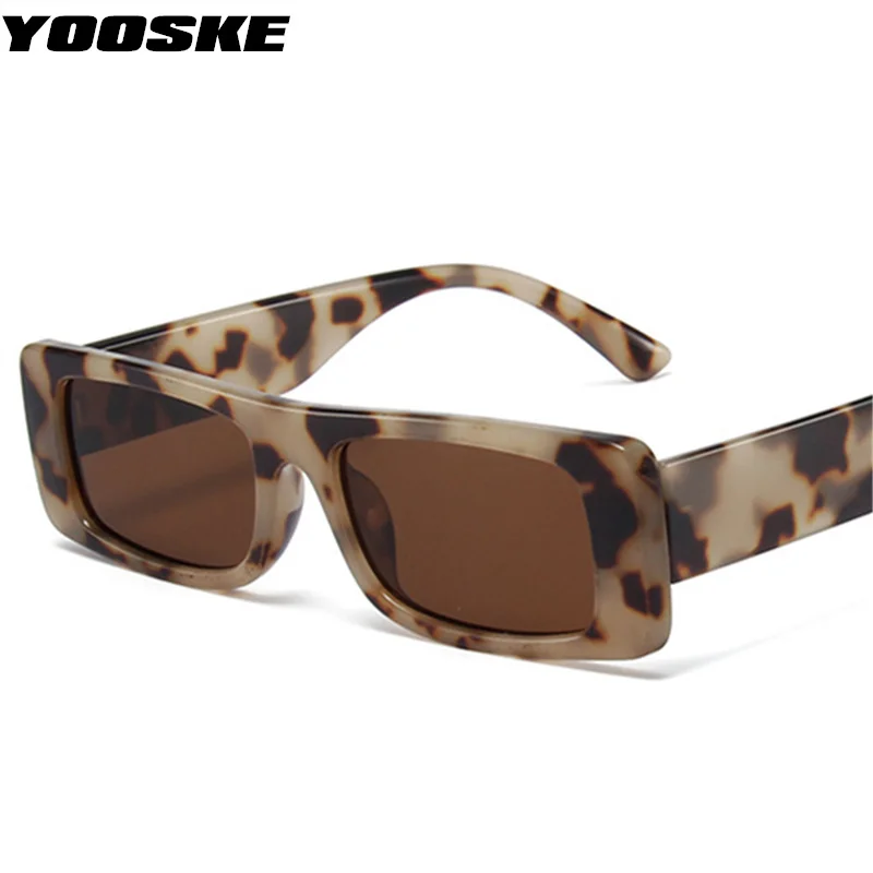 

YOOSKE Small Frame Square Sunglasses for Women Ins Trendy Rectangle Sun Glasses Men Fashion Hip Hop Eyewear Shades UV400 Goggle