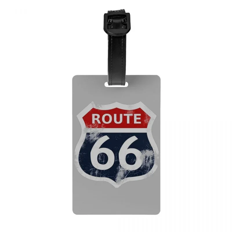 

Пользовательский маршрут 66 Калифорния знак США багажная бирка с именной картой Личная Обложка идентификационная этикетка для путешествий сумка чемодан