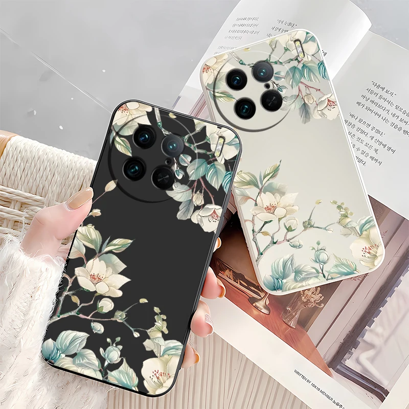 Чехол с белыми маленькими цветами и цветочным узором для Vivo Z1I Z1X Z3X Z5 Z5I U3 U10 U20