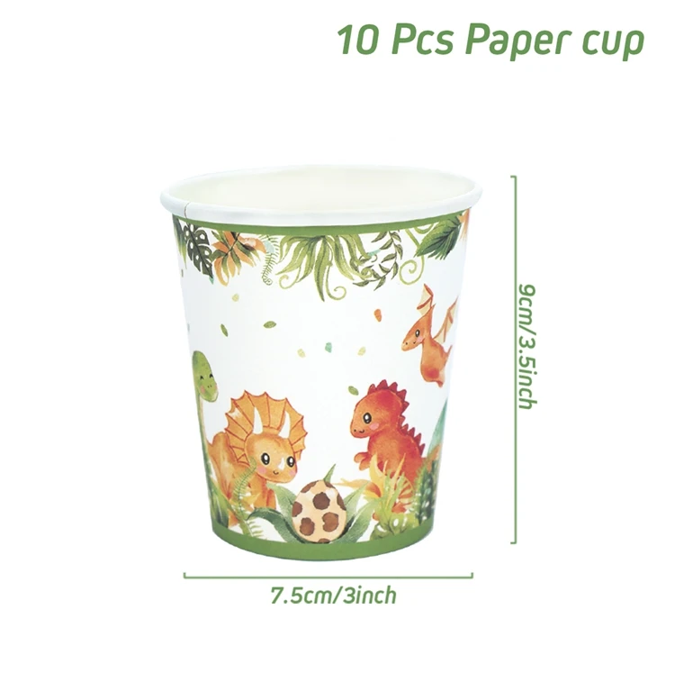 

Одноразовая посуда с динозаврами FENGRISE