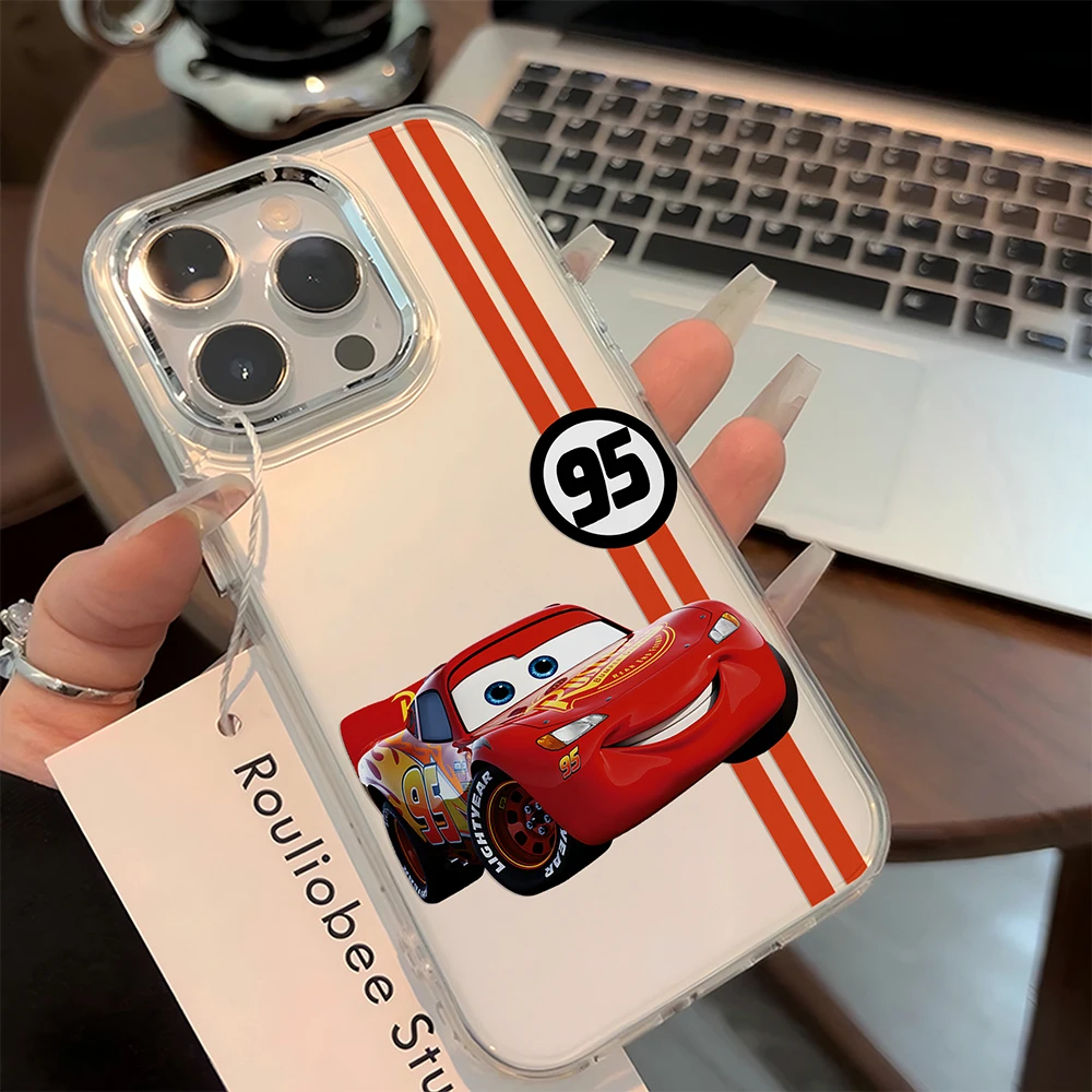 Фото Чехол для телефона с мультяшными машинками Молния МакКуин 95 для iPhone 17e 17 16e 16 15 14 13 12 11 mini Pro Max X XR XSMAX 8 7 Air Plus №2