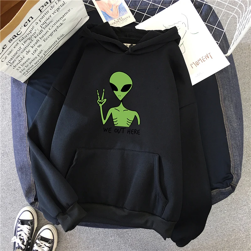 

Gothic Harajuku Hoodie Women's Fashion Funny Top Loose Versatile Sweatshirt Plus Size Spring Autumn Casual Streetwear