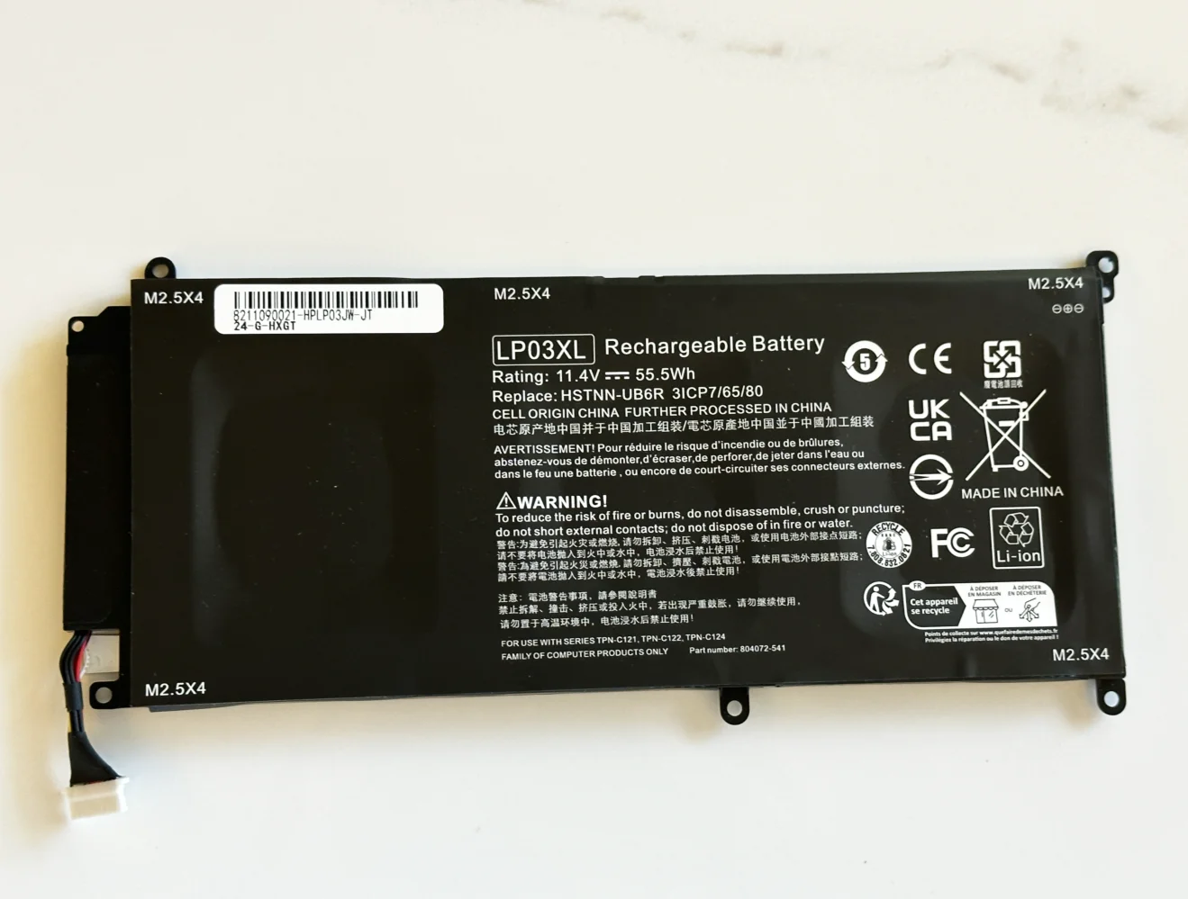 LP03XL Аккумулятор для ноутбука HP Envy 15-ae015TX Series LP03048XL HSTNN-DB6X HSTNN-DB7C HSTNN-UB6R TPN-C121 11 4 В 48WH