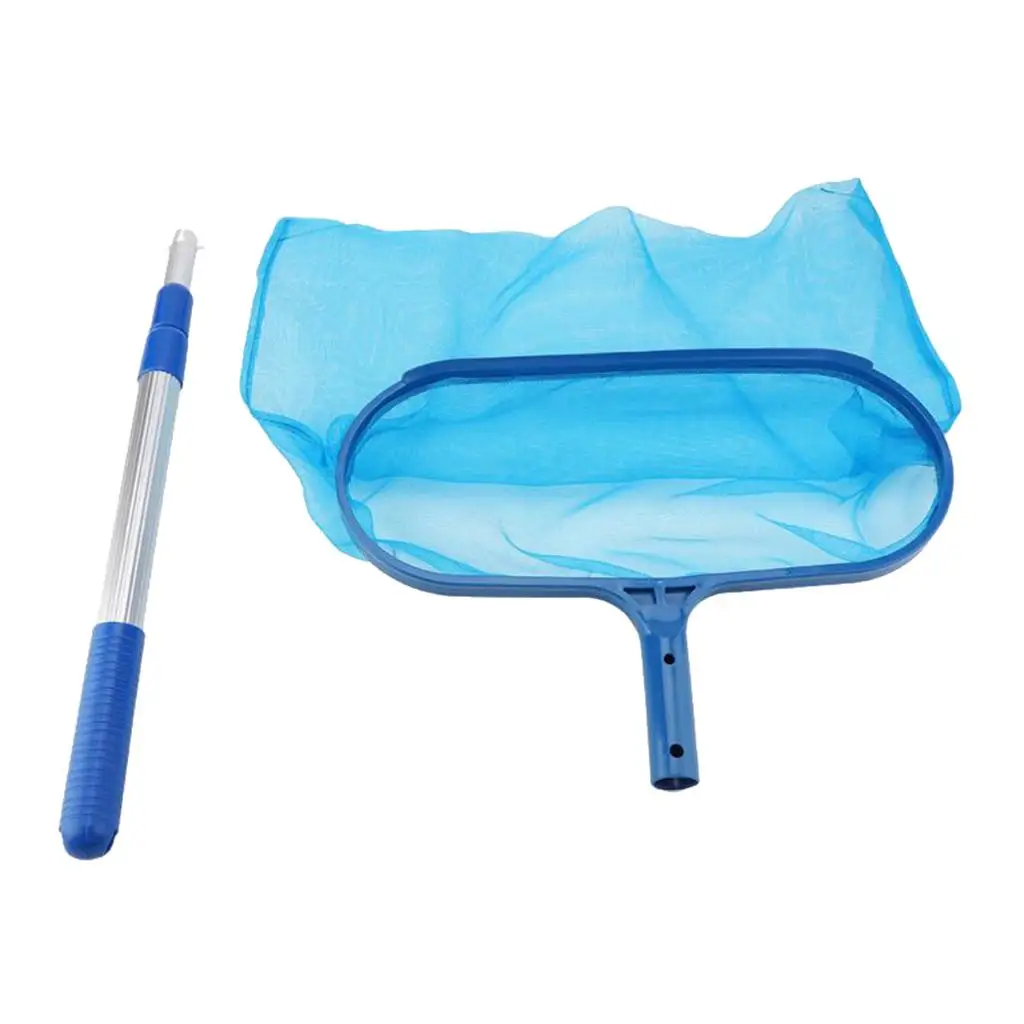 

With 18-41” Telescopic Pole Leaf Skimming Mesh Rake Net Bag
