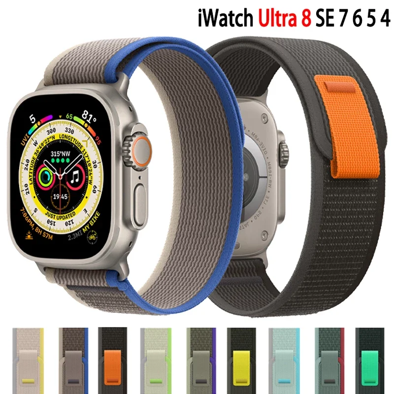 

Ремешок для Apple Watch Band 49 мм 44 мм 40 мм 45 мм 41 мм 42 мм 38 мм, браслет Correa для iWatch Ultra Series 8 7 6 SE Wacthband