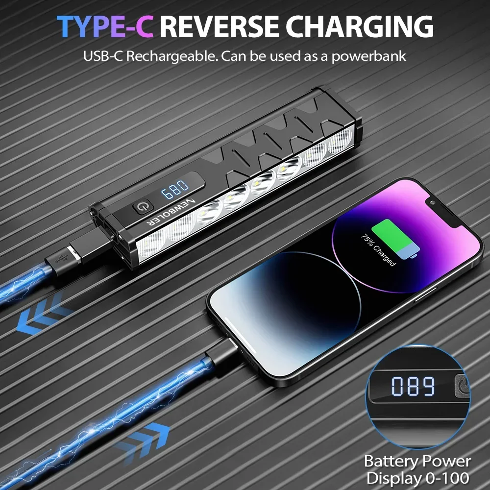 Фонарик велосипедный NEWBOLER 10000 лм мАч с USB-зарядкой