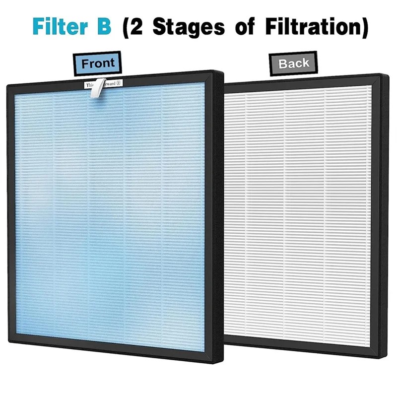 2 комплекта сменные фильтры для HSP001 Smart True HEPA с активированным углем тонкие
