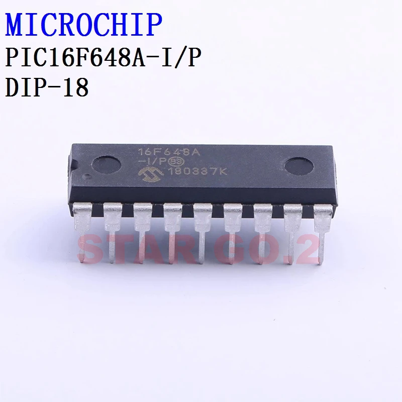 

5PCSx PIC16F648A-I/P DIP-18 MICROCHIP Microcontroller