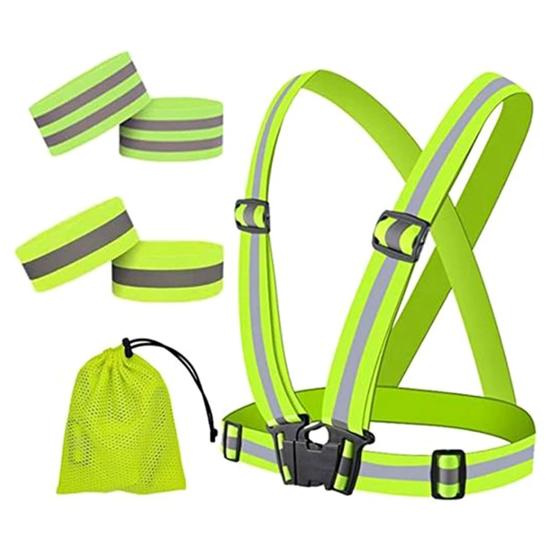 Reflective Safety Vest,High Vis Running Vest, Reflective Running Armbands,Reflective Strips For Runners,Reflective Tape