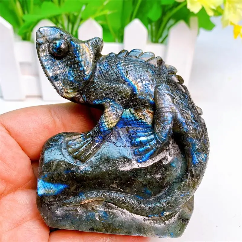 

Лабрадорит статуэтка ящерица