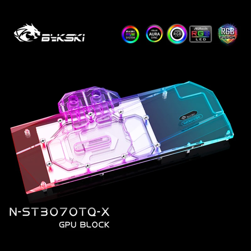 Фото Водоблок Bykski для видеокарт Zotac RTX 3060 Ti 3070 Apocalypse OC / Трехслойная конструкция N-ST3070TQ-X №4