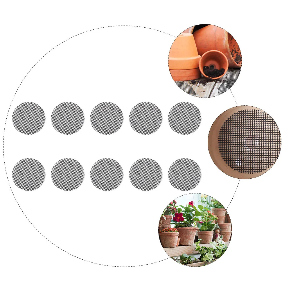 20 шт. нижняя сетчатая подушка для цветочного горшка экраны дренажных отверстий