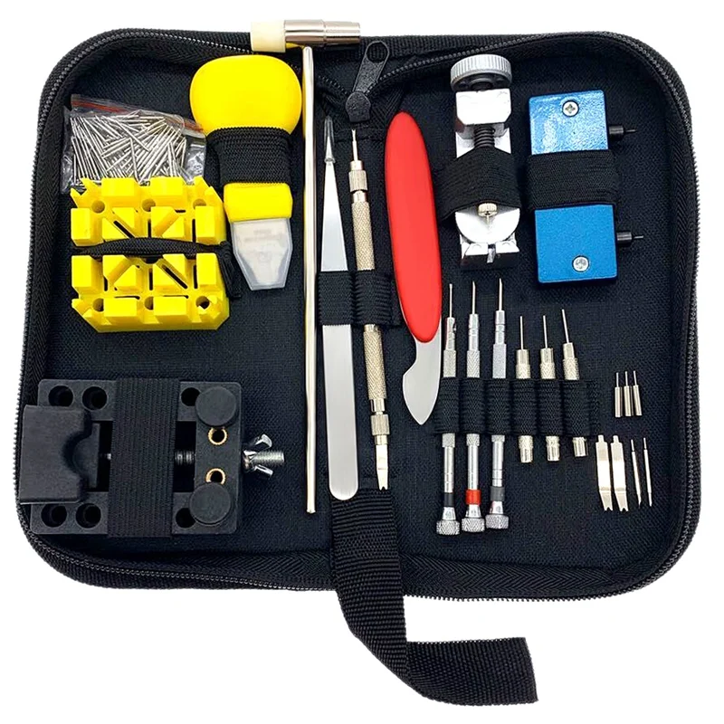 

Kili 1 Set Of 130 Watch Repair Tool Kit Case Opener Spring Lever Tool With Carrying Case Chain Link Removal Tool Kit
