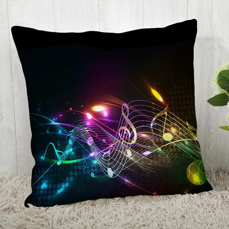 

Music Abstract Pillow Cover Customize Pillow Case Modern Home Decorative Pillowcase For Living Room 45X45cm,40X40cm A2020.4.29