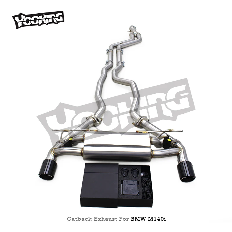 Выхлопные трубы YK Catback из нержавеющей стали для BMW M140M140i F20 B58 3.0T 2017-2019 с клапанами и комплектом дистанционного управления (art.: 3920da43aee20) - 3920da43aee20