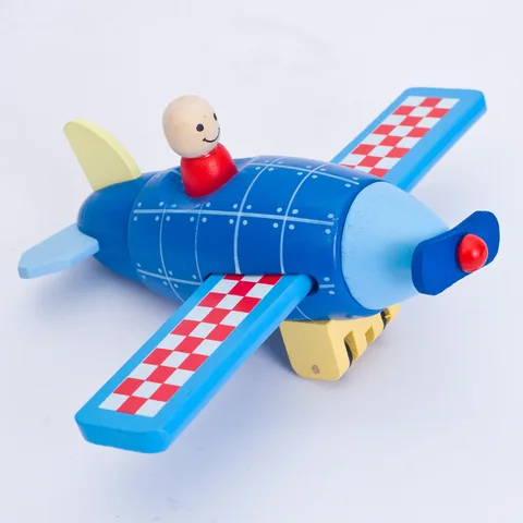 Конструктор деревянный магнитный детский, сборный самолет/ракета/вертолет, транспортное средство, подарок для детей