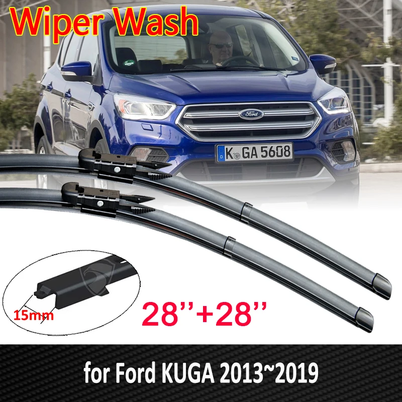 for Ford KUGA 2013~2019 Mk2 2014 2015 2016 2017 2018 Escape Front Window Windscreen Windshield Car Accessories Car Wiper Blades