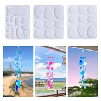 diy crystal drop glue wind chime mold ocean wind moon star cherry blossom wind chime material package silicone mold combination