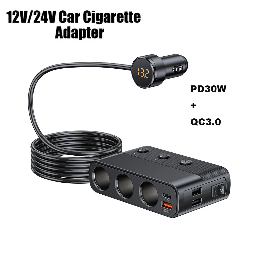 Автомобильное зарядное устройство адаптер питания для прикуривателя