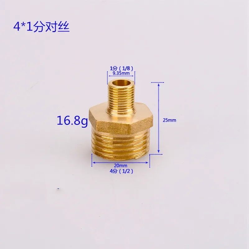 1/8 дюйма 1/4 3/8 1/2 латунный фитинг с наружной резьбой, шестигранный ниппельный соединитель BSP, разъем с наружной резьбой, быстрый адаптер