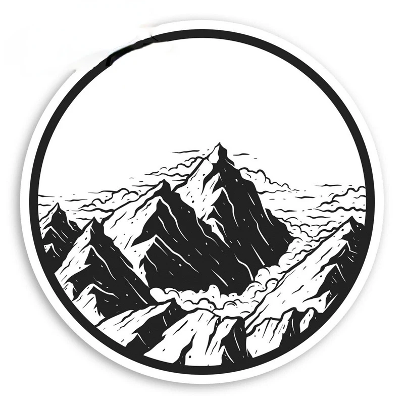 

13cm Mountains Vinyl Stickers -Skiing Ski Snowboard Sticker LuggageWaterproof Car Decal Trunk 2021 Mountain Bike Car Accessories
