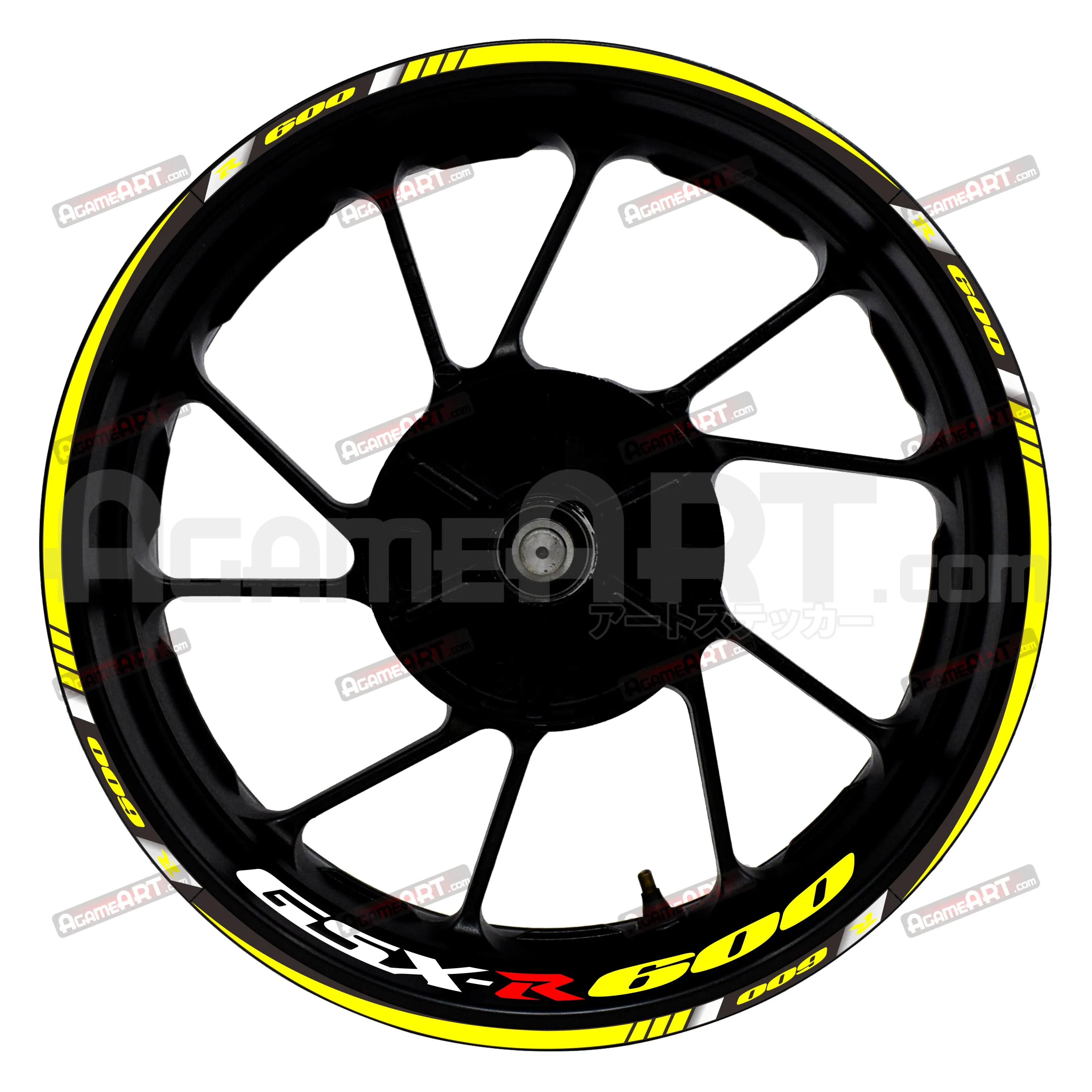 Мотоциклетные наклейки на колеса для SUZUKI GSX R 600 17 дюймов, передние и задние колеса, декоративные наклейки, Водонепроницаемые Светоотражающие наклейки на обод