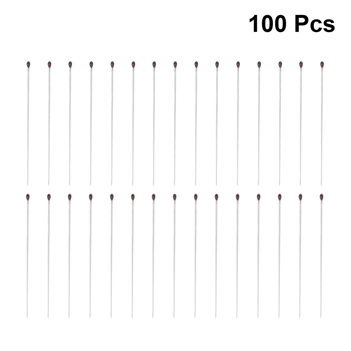 

100pcs Stainless Steel Insect Specimen with Rubber Head for