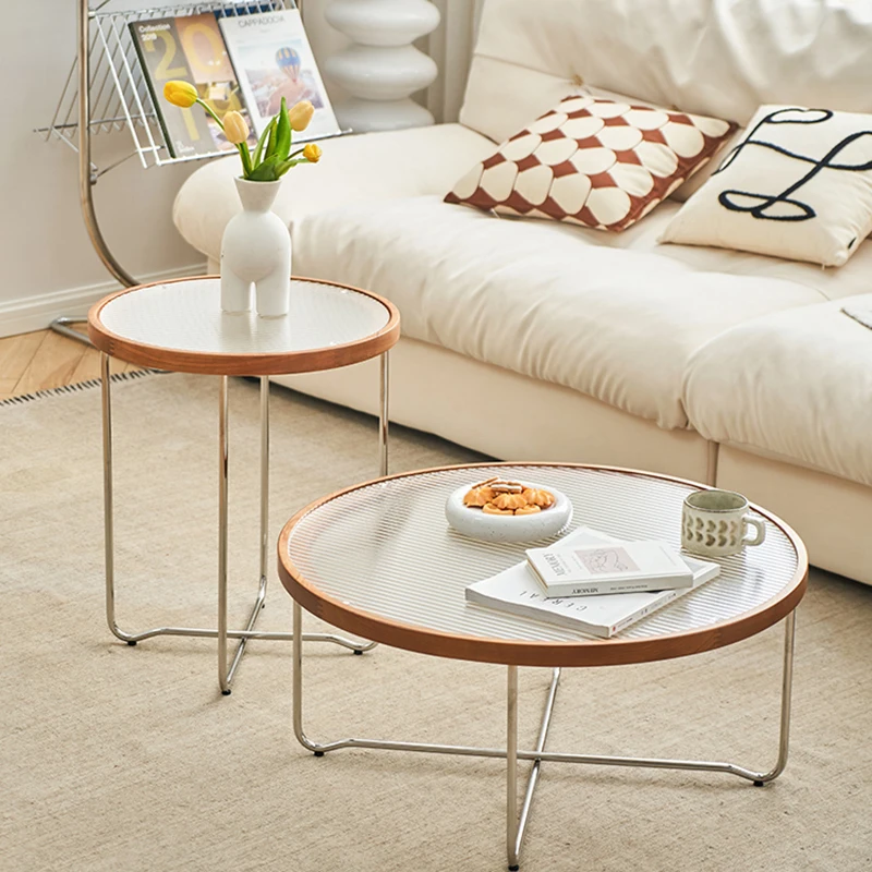 

Nightstands Dining Side Table Center Outdoor Makeup Sofa Couch Desk Nordic Glass Table Modern Mesitas De Noche Furniture HDH