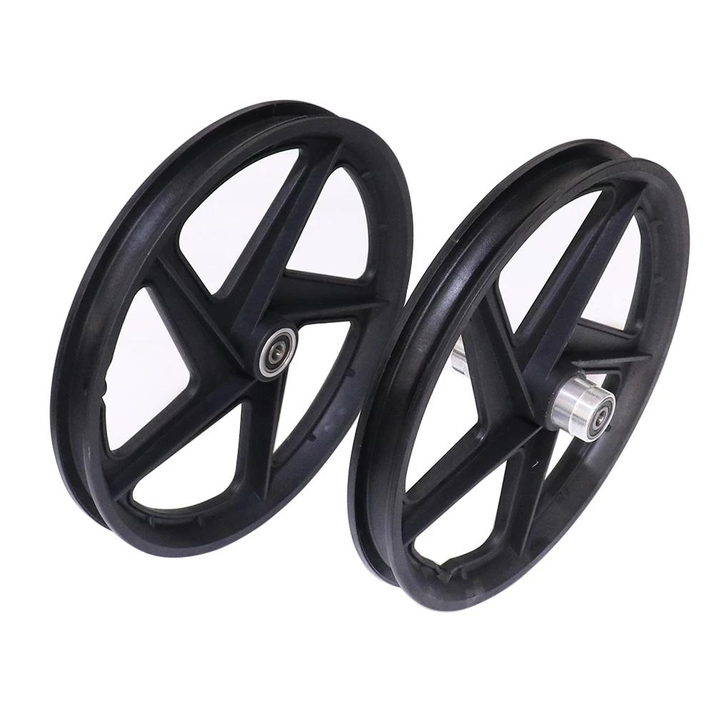 1 Pair 320mm 16 Inch Front And Rear Wheel Tyre Plastic Rim Hub For 16inch Electric Scooter Bike Motorcycle Accessories enlarge
