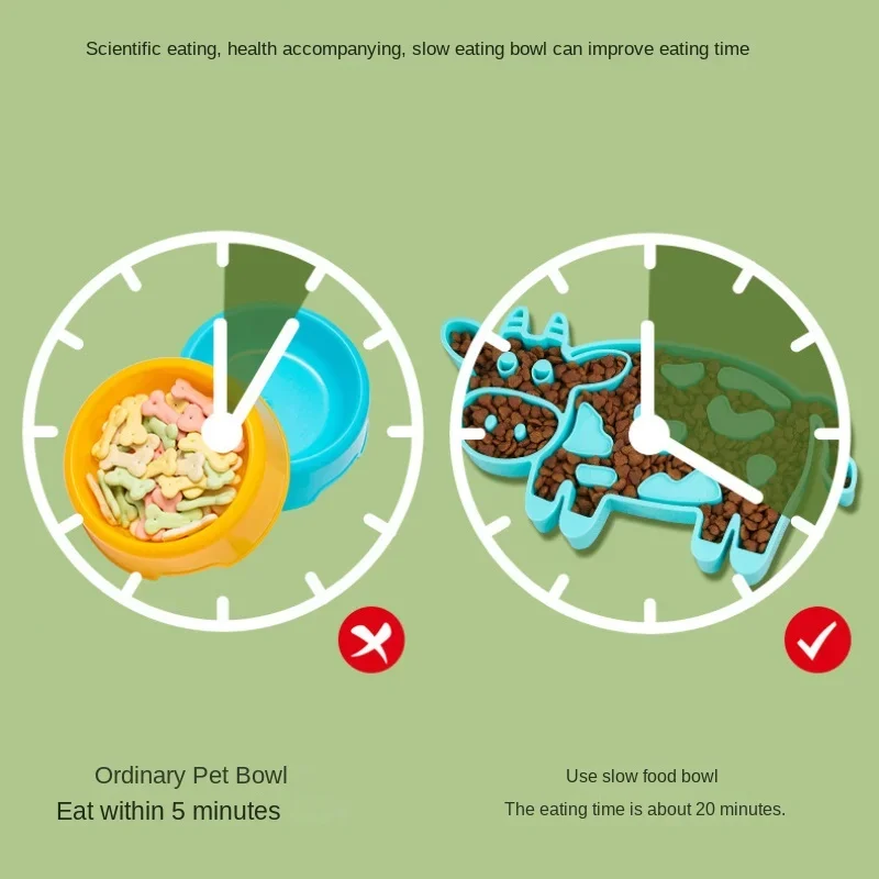 Домашние товары для домашних животных миска кормления собак медленного кошек