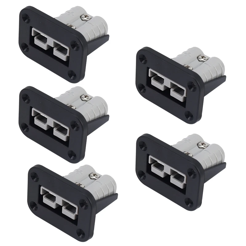 

5X Flush Mount 50 Amp Anderson Plug Mounting Bracket Panel Cover For Caravan Camper Boat Truck