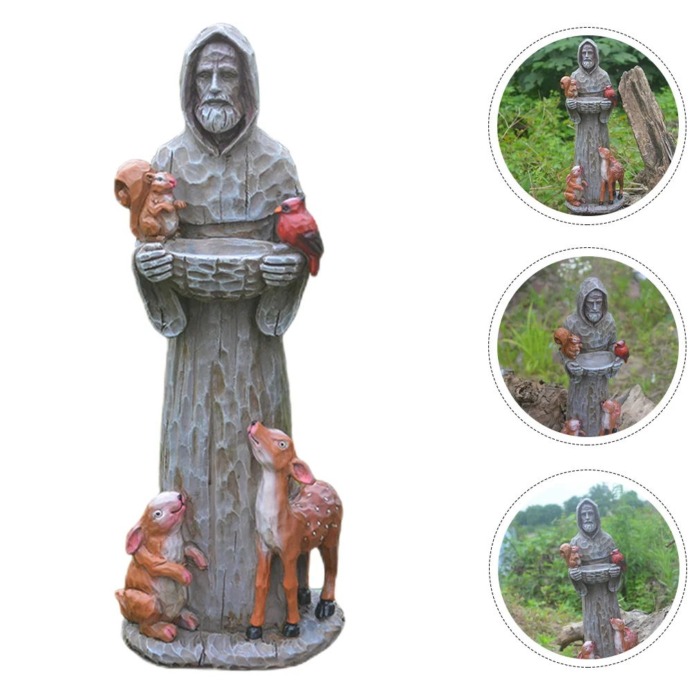 

Bird Feeder Francis Garden St Statue Outdoor Bath Sculpture Statues Clearance Bowl Figurine Religious Feedingfeeders Assisitray