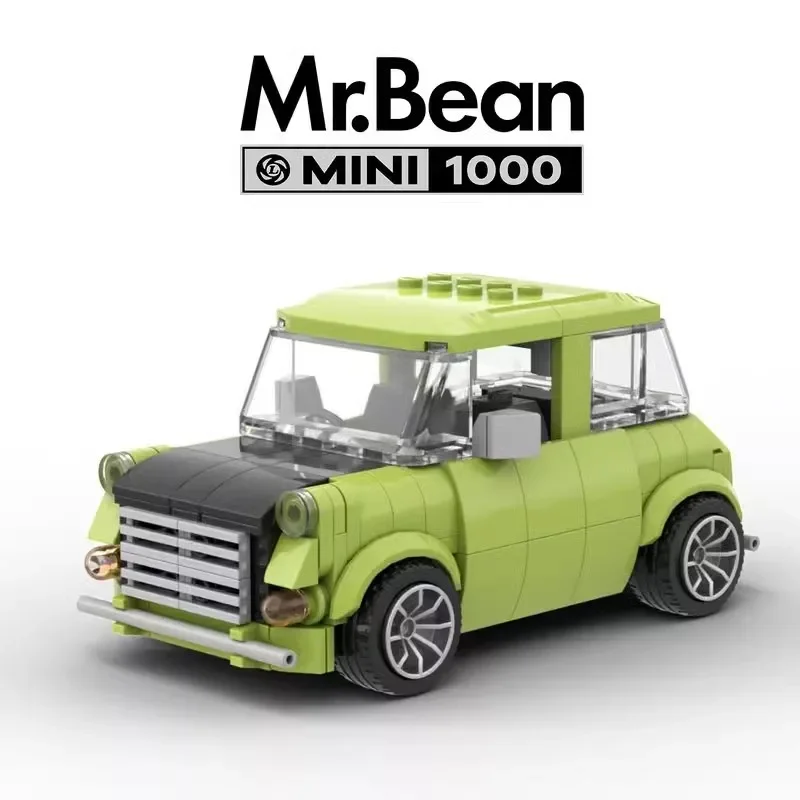MOC-39171 Классическая комедия серия Зеленый седан модель автомобиля Mr Bean спортивный