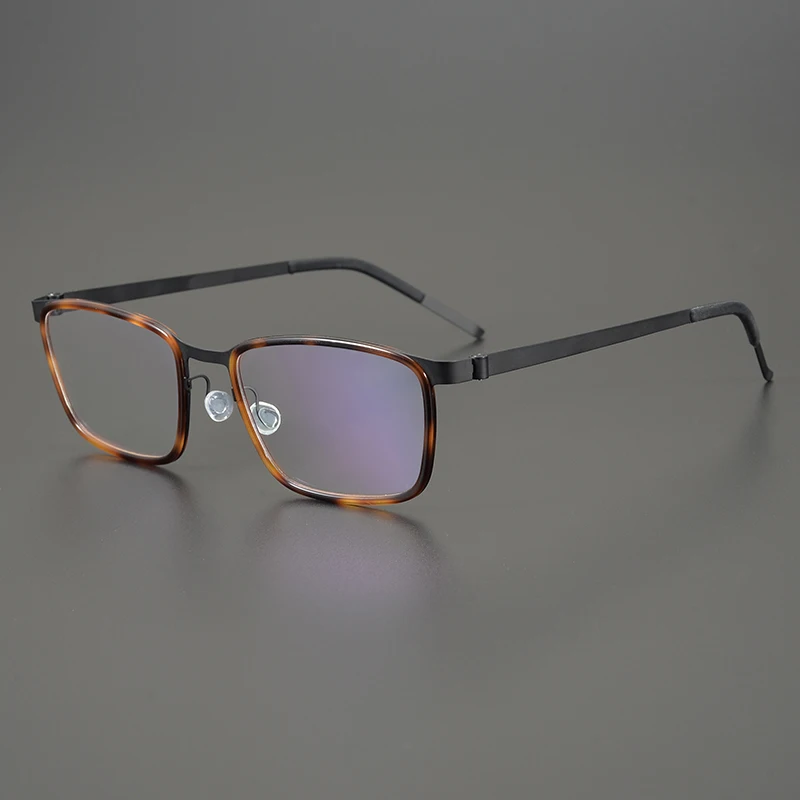 Датский бренд сверхлегкие прямоугольные очки в оправе для мужчин титановые