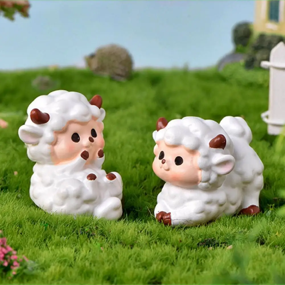 

Durable Portable Multifunction Sheep Shape Decoration Succulent Moss Decoration Cartoon Sheep Shape Ornament