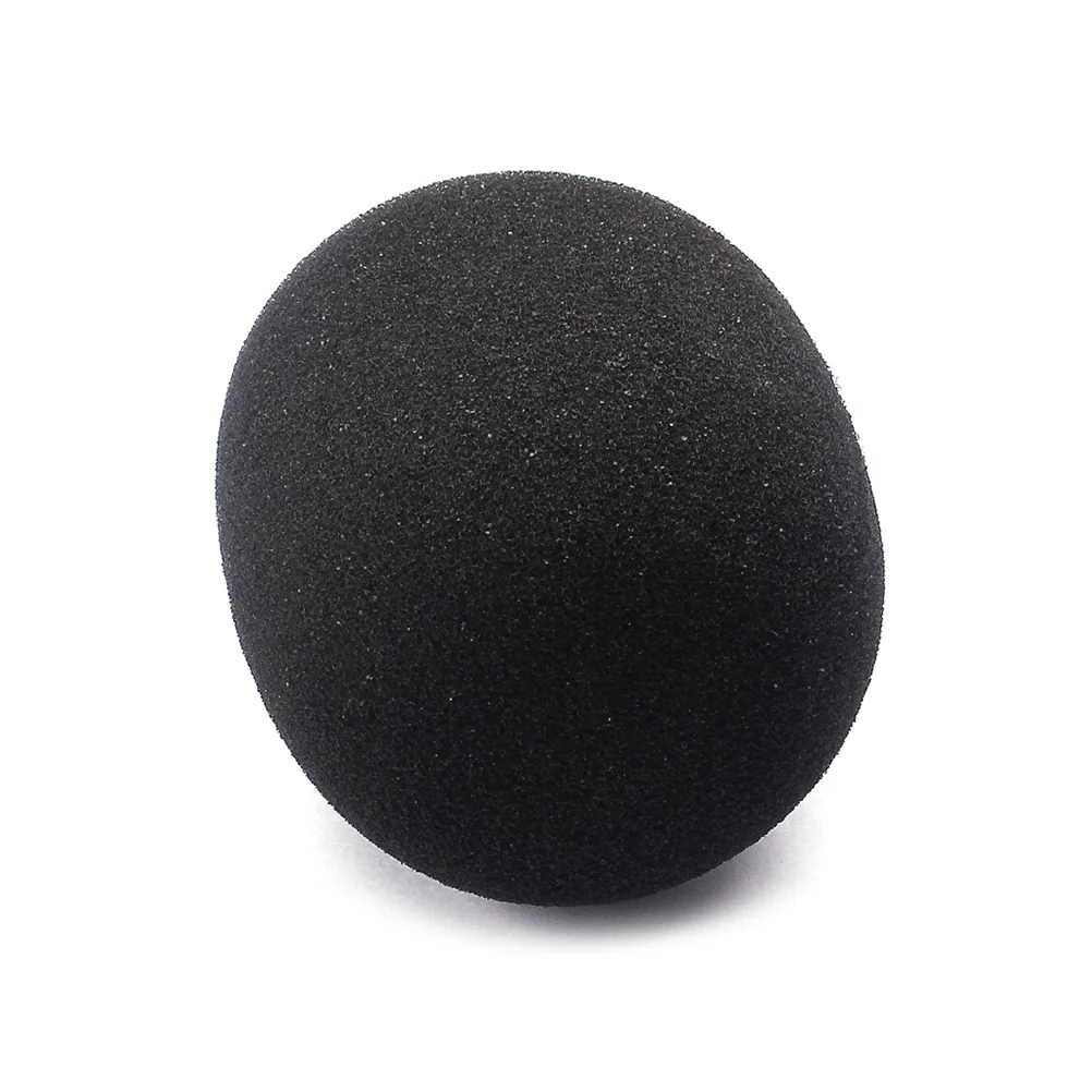 

10pcs 40MM Microphone Cover Professional Thicken Studio Microphone Accessories Protective Shield Sponge Microphone (Black)