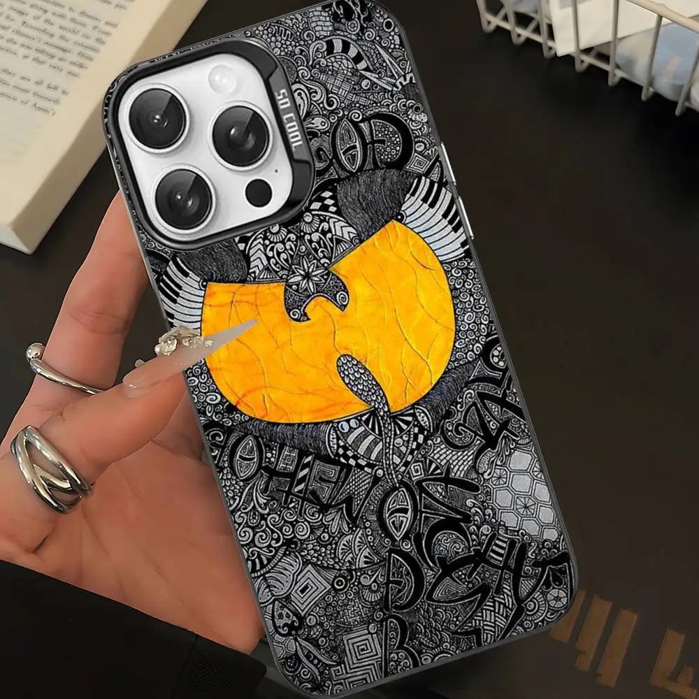 Фото Чехол для телефона WU-T-TANG CLAN для iPhone 16 15 14 13 12 11 17 Pro Max Plus, цвет серебристый №5