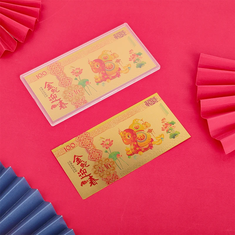 Памятная банкнота из золотой фольги со змеиным годом 2025 года для коллекции