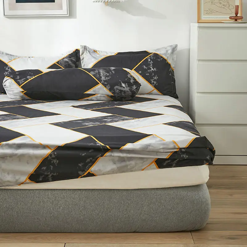 Быстрая доставка односпальное постельное белье из полиэстера наматрасник