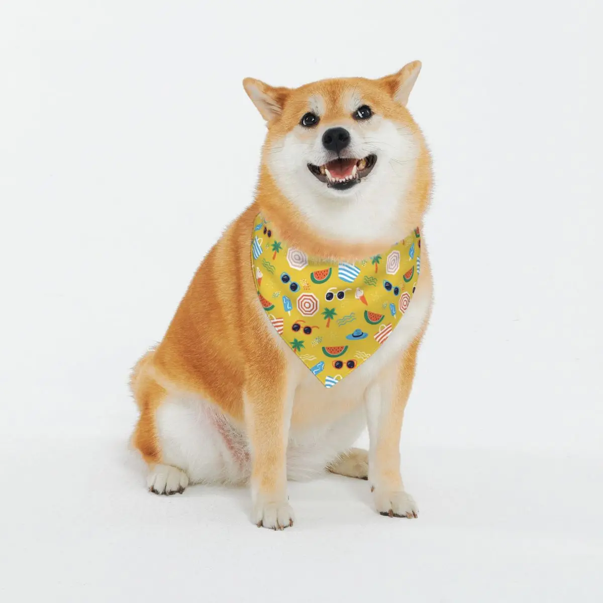 

Цветной бесшовный летний платок с узором треугольный шарф шейный платок для домашних животных слюнявчик для собак и кошек Регулируемый шар...