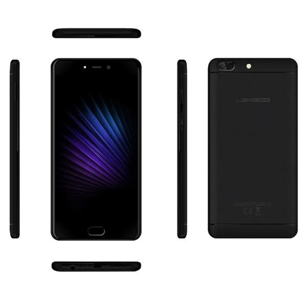 Фото Смартфон Leagoo T5, 4 ГБ ОЗУ, 64 ГБ ПЗУ, 5,5 дюйма, восьмиядерный процессор mtk6750t, Android 7.0, 13,0 МП, 3000 мАч, сканер отпечатков пальцев, мобильный телефон №2