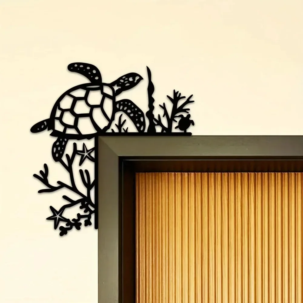 Океаническое металлическое украшение черепахи для углов-подвесная настенная