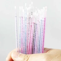 crystal disposable eyelash brushes swab microbrushes eyelash extension tools individual eyelashes removing tools applicators