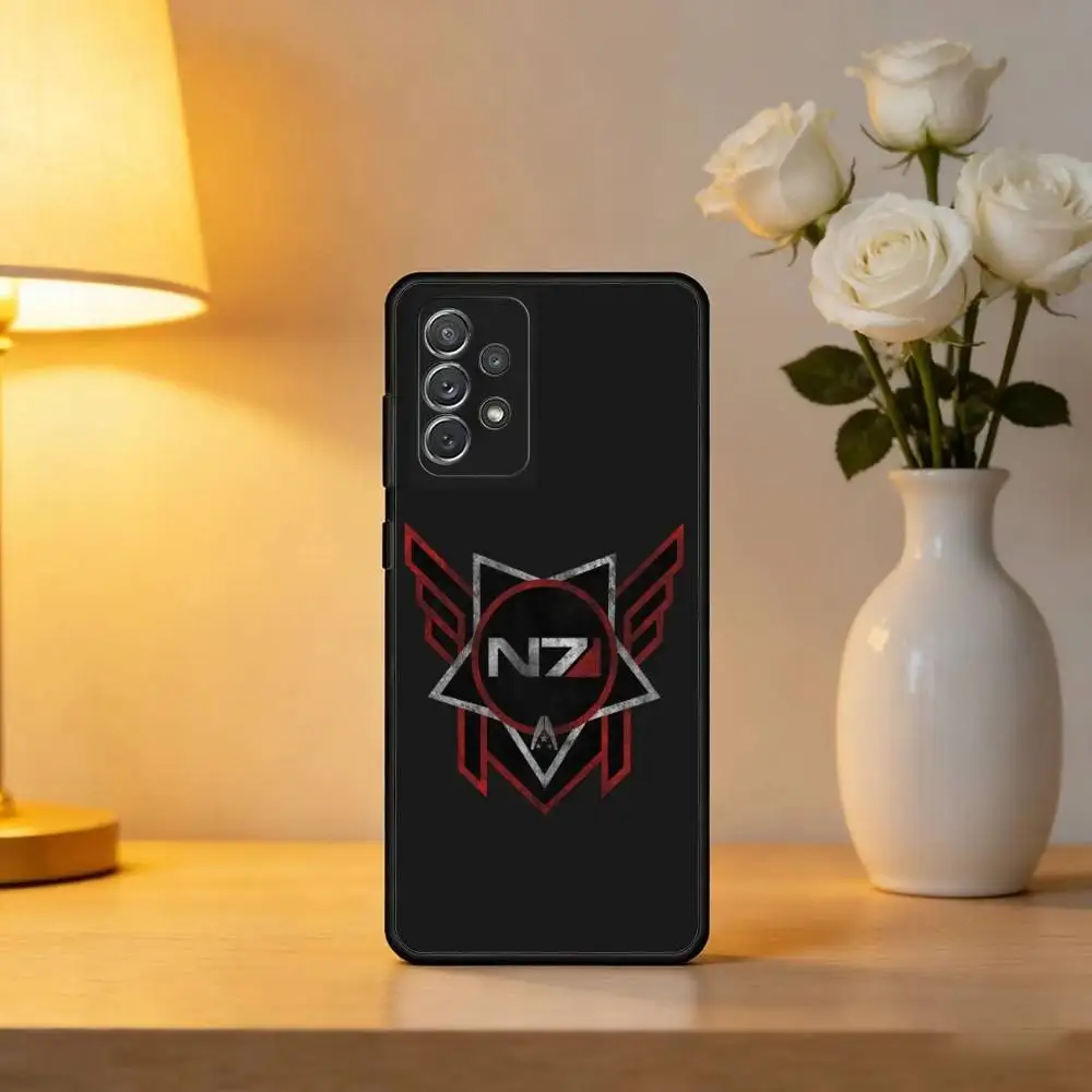 Чехол для телефона Game N7 M-Mass Effect для Samsung Galaxy A73, A72, A71, A70, A53, A52, A51, мягкий силиконовый чехол черного цвета. (art.: 3920dd1afa261) - 3920dd1afa261