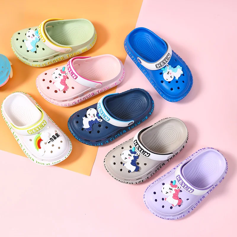 

Детские сандалии YISHEN, садовая обувь, обувь для воды для детей, массажные пляжные цветные тапочки для душа, сандалии для детей, сланцы