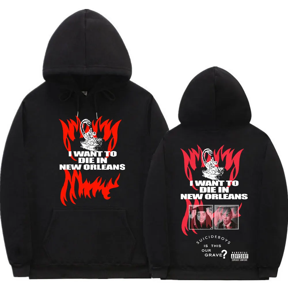 

Худи для мальчиков с надписью «suiciboys» ($ uicideboy $), я хочу умереть в Новом Орлеане, графические толстовки с музыкальным альбомом, готические пул...