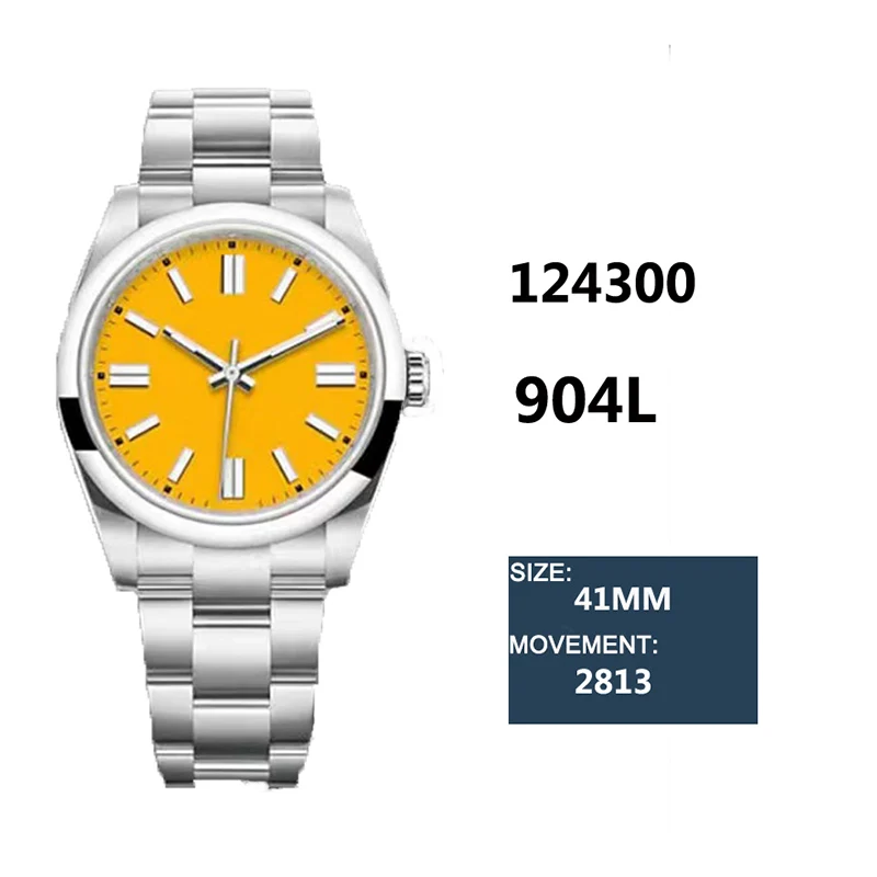 Men Automatic Mechanical Watch 41mm Oyster 124300 Copy Clone Luminous 904L Stainless Steel Waterproof watches for men |