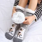 Носки домашние хлопковые, с меховым наполнителем, теплые