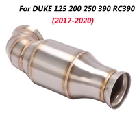slip on motorcycle middle connect tube mid link pipe replace catalyst modified for duke 125 200 250 390 rc390 2017 2020